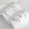 Double Heart Alloy Chain Anklet for Women
