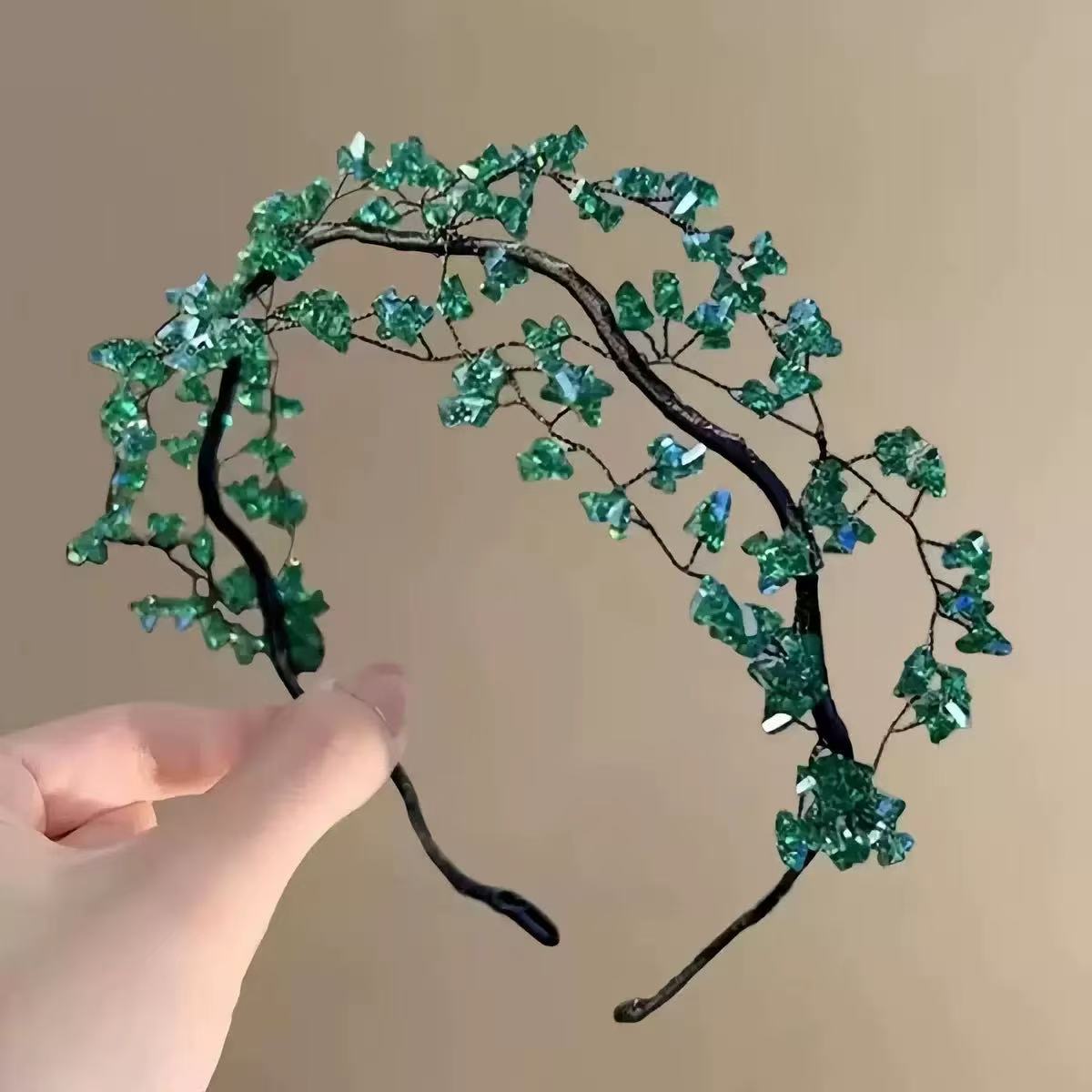 Irregular Resin Bead Plastic Hair Claw Clip for Women